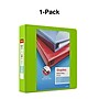 Staples Heavy Duty 2" 3-Ring View Binder, D-Ring, Chartreuse (ST56321-CC)~#|#~s1215678_sc7