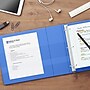 Staples Heavy Duty 1" 3-Ring View Binder, D-Ring, Periwinkle (ST56289-CC)~#|#~s1215685_sc7