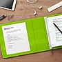 Staples Heavy Duty 1" 3-Ring View Binder, D-Ring, Chartreuse (ST56319-CC)~#|#~s1215702_sc7