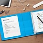 Staples Heavy Duty 3" 3-Ring View Binder, D-Ring, Light Blue (ST56288-CC)~#|#~s1215722_sc7