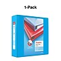 Staples Heavy Duty 3" 3-Ring View Binder, D-Ring, Light Blue (ST56288-CC)~#|#~s1215728_sc7