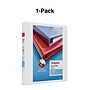 Staples Heavy Duty 1" 3-Ring View Binder, D-Ring, White (ST56262-CC)~#|#~s1215747_sc7