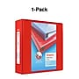 Staples Heavy Duty 3" 3-Ring View Binder, D-Ring, Red (ST56298-CC)~#|#~s1215763_sc7