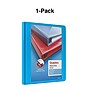 Staples Heavy Duty 1/2" 3-Ring View Binder, D-Ring, Light Blue (ST56284-CC)~#|#~s1215788_sc7