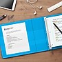 Staples Heavy Duty 1/2" 3-Ring View Binder, D-Ring, Light Blue (ST56284-CC)~#|#~s1215789_sc7