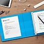 Staples Heavy Duty 1" 3-Ring View Binder, D-Ring, Light Blue (ST56285-CC)~#|#~s1215796_sc7
