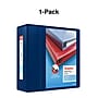 Staples Heavy Duty 5" 3-Ring View Binder, D-Ring, Navy Blue (ST60407-CC)~#|#~s1215797_sc7