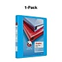 Staples Heavy Duty 1" 3-Ring View Binder, D-Ring, Light Blue (ST56285-CC)~#|#~s1215808_sc7