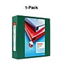 Staples Heavy Duty 3" 3-Ring View Binder, D-Ring, Green (ST56312-CC)~#|#~s1215812_sc7