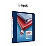 Staples Heavy Duty 1" 3-Ring View Binder, D-Ring, Blue (ST56268-CC)~#|#~s1216132_sc7
