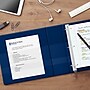 Staples Heavy Duty 1" 3-Ring View Binder, D-Ring, Blue (ST56268-CC)~#|#~s1216138_sc7