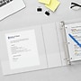 Staples 1" 3-Ring View Binders, D-Ring, White, 12/Pack (26432CT)~#|#~s1216249_sc7