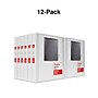 Staples 1" 3-Ring View Binders, D-Ring, White, 12/Pack (26432CT)~#|#~s1216251_sc7