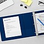 Staples 1 1/2" 3-Ring View Binder, D-Ring, Navy Blue (55419/26439)~#|#~s1216304_sc7