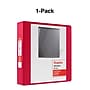 Staples 2" 3-Ring View Binder, D-Ring, Red (ST60222)~#|#~s1216442_sc7