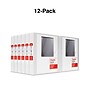 Staples 1 1/2" 3-Ring View Binders, D-Ring, White, 12/Pack (55409CT/26438CT)~#|#~s1216450_sc7