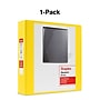 Staples 2" 3-Ring View Binder, D-Ring, Yellow (ST60223)~#|#~s1216457_sc7