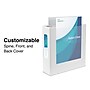 Staples 4" 3-Ring View Binders, D-Ring, White, 6/Pack (55414CT/26358CT)~#|#~s1216491_sc7