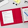 Staples 1 1/2" 3-Ring View Binders, D-Ring, Red (58684)~#|#~s1216591_sc7