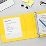 Staples 2" 3-Ring View Binder, D-Ring, Yellow (ST60223)~#|#~s1216601_sc7