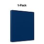 Staples 1" 3-Ring Non-View Binder, Navy (ST26646-CC)~#|#~s1216724_sc7