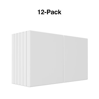 Staples 1/2" 3-Ring View Binders, White, 12/Pack (23740/21682)