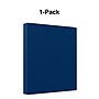 Staples 1 1/2" 3-Ring Non-View Binder, Navy (ST26580-CC)~#|#~s1216741_sc7
