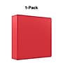 Staples 3" 3-Ring Non-View Binder, Red (ST26589-CC)~#|#~s1216753_sc7