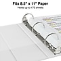 Staples 1" 3-Ring View Binders, White, 12/Pack (23735/21684)~#|#~s1216785_sc7