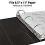 Staples 1" 3-Ring View Binders, Black, 12/Pack (23733/21685)~#|#~s1216788_sc7