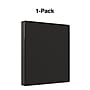 Staples 1" 3-Ring View Binder, Black (ST23733-CC)~#|#~s1216822_sc7