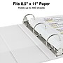 Staples 3" 3-Ring View Binders, White, 6/Pack (23743/21691)~#|#~s1216826_sc7