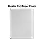 Staples Poly Zipper Pouch, 3-Hole Punched, Clear (ST26190-CC)~#|#~s1216938_sc7