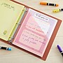 Staples Poly Binder Pocket, 3-Hole Punched, Assorted Colors, 5/Pack (ST15158-CC)~#|#~s1216939_sc7