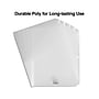 Staples Poly Binder Pocket, 3-Hole Punched, Clear, 5/Pack (ST15159-CC)~#|#~s1216942_sc7