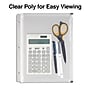 Staples Poly Zipper Pouch, 3-Hole Punched, Clear (ST26190-CC)~#|#~s1216946_sc7