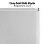 Staples Poly Zipper Pouch, 3-Hole Punched, Clear (ST26190-CC)~#|#~s1216949_sc7