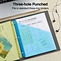 Staples Poly Binder Pocket, 3-Hole Punched, Assorted Colors, 5/Pack (ST15158-CC)~#|#~s1216951_sc7