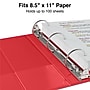 Staples 1/2" 3-Ring Non-View Binder, Red (ST26852-CC)~#|#~s1216966_sc7