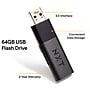 NXT Technologies™ 64GB USB 3.0 Type A Flash Drive, Black, 2/Pack (NX56885-US/CC)~#|#~s1217110_sc7