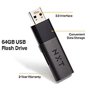 NXT Technologies™ 64GB USB 3.0 Flash Drive, 2/Pack (NX56885)