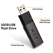 NXT Technologies™ 32GB USB 2.0 Flash Drive, 2/Pack (NX52550)