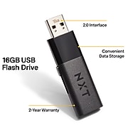 NXT Technologies™ 16GB USB 2.0 Flash Drive, 10/Pack (NX52548)