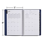 2022-2023 Staples Academic 5" x 8" Weekly & Monthly Planner, Navy (ST60362-22)