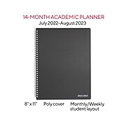 2022-2023 Staples 8" x 11" Student Planner, Assorted (ST60359-22)
