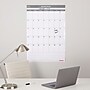 Staples 24" x 36" Monthly Dry-Erase Wall Calendar, Reversible, White/Gray (ST60365-22)~#|#~s1217411_sc7