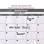 Staples 24" x 36" Monthly Dry-Erase Wall Calendar, Reversible, White/Gray (ST60365-22)~#|#~s1217438_sc7