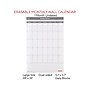 Staples 24" x 36" Monthly Dry-Erase Wall Calendar, Reversible, White/Gray (ST60365-22)~#|#~s1217441_sc7