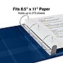 Staples Heavy Duty 1" 3-Ring Non-View Binder, D-Ring, Blue (ST56272-CC)~#|#~s1217505_sc7
