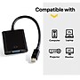 NXT Technologies™ 0.5' Mini DisplayPort/VGA Audio/Video Adapter, Black (NX29744)~#|#~s1217579_sc7